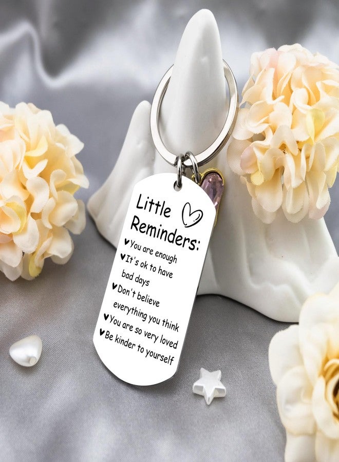 MOEXUKO White Elephant Gift Ideas Little Reminders Keychain Inspirational Gifts for Women Self Care Gifts for Women Sobriety Gift for Friends Daughter Birthday Christmas Stocking Stuffers - Image 4